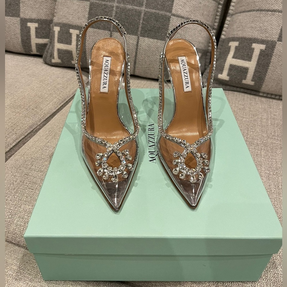 AQUAZZURA LEATHER HEELS